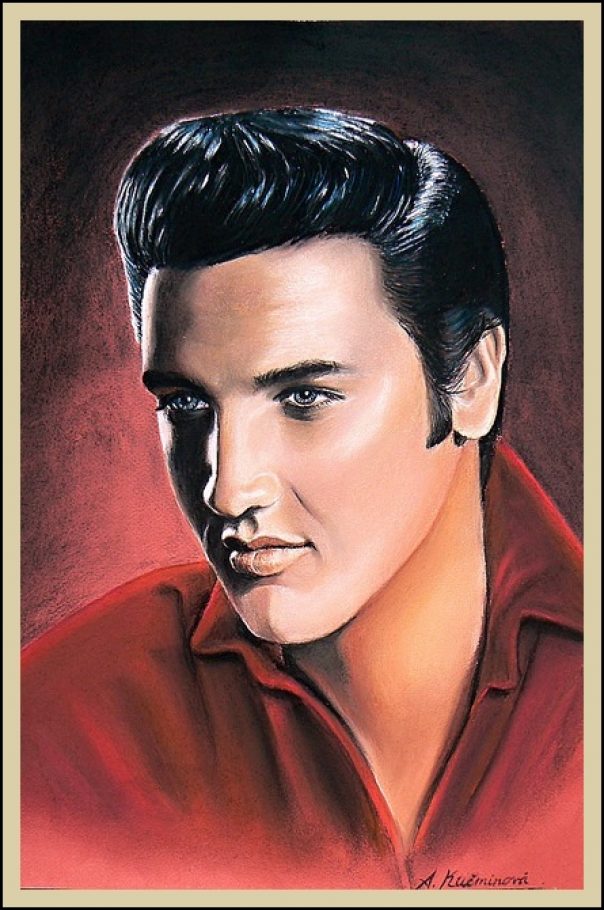 Elvis Presley A3, umelecké kriedy _ 30,-€